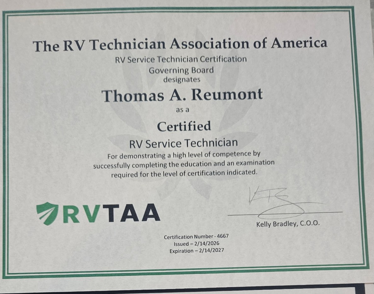 NRVTA certified