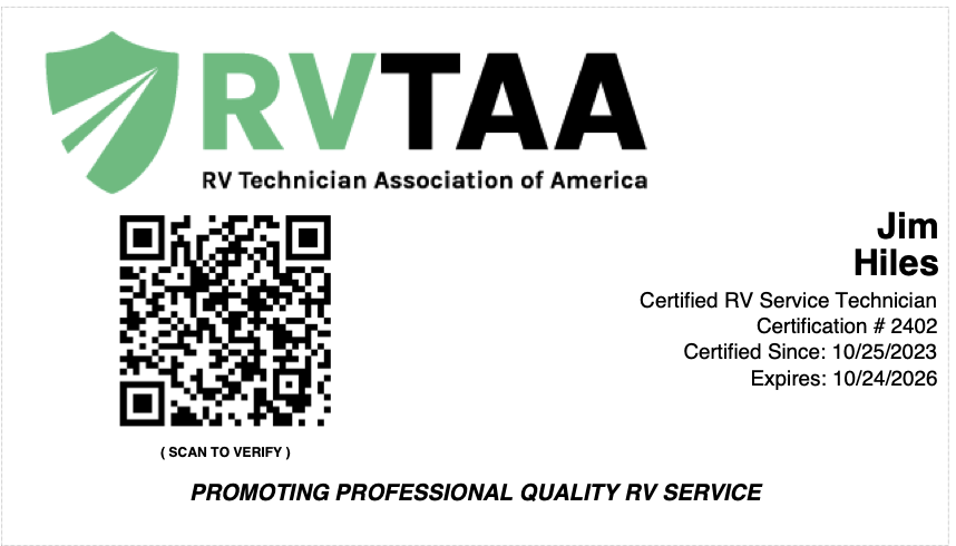 NRVTA certified