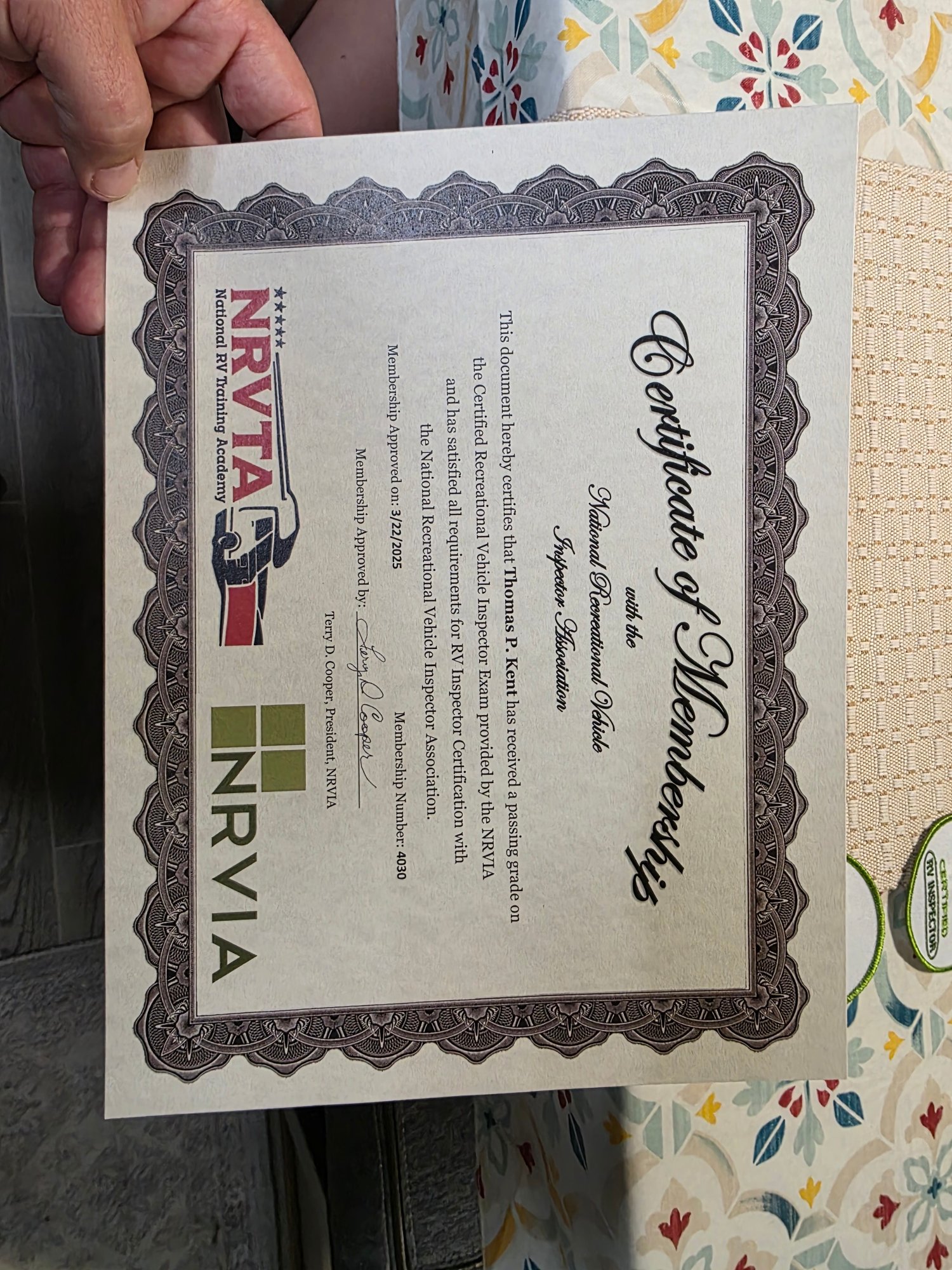 NRVIA certified