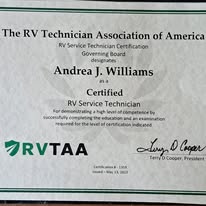 NRVTA / RVTAA certified