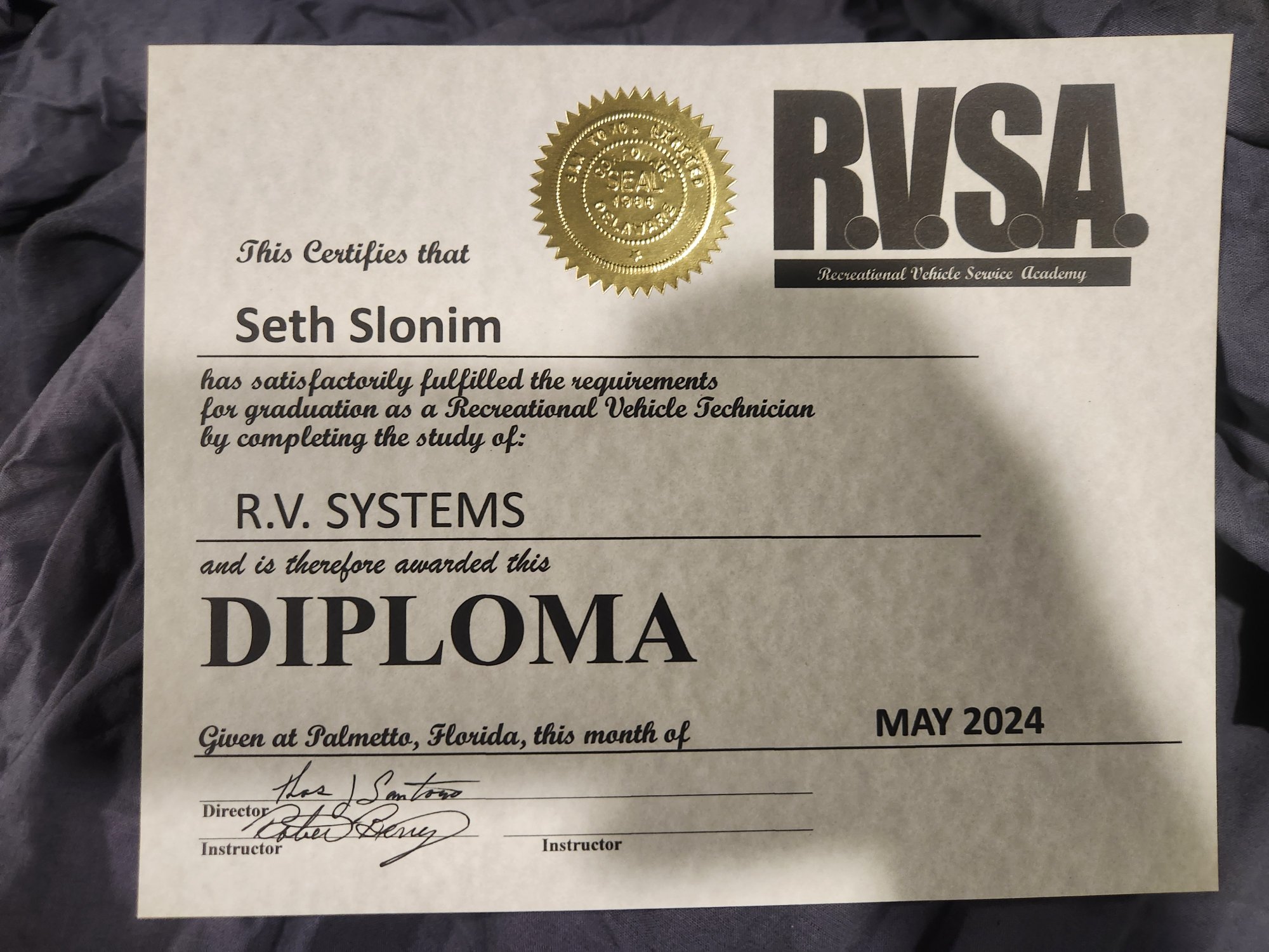 RVSA certified