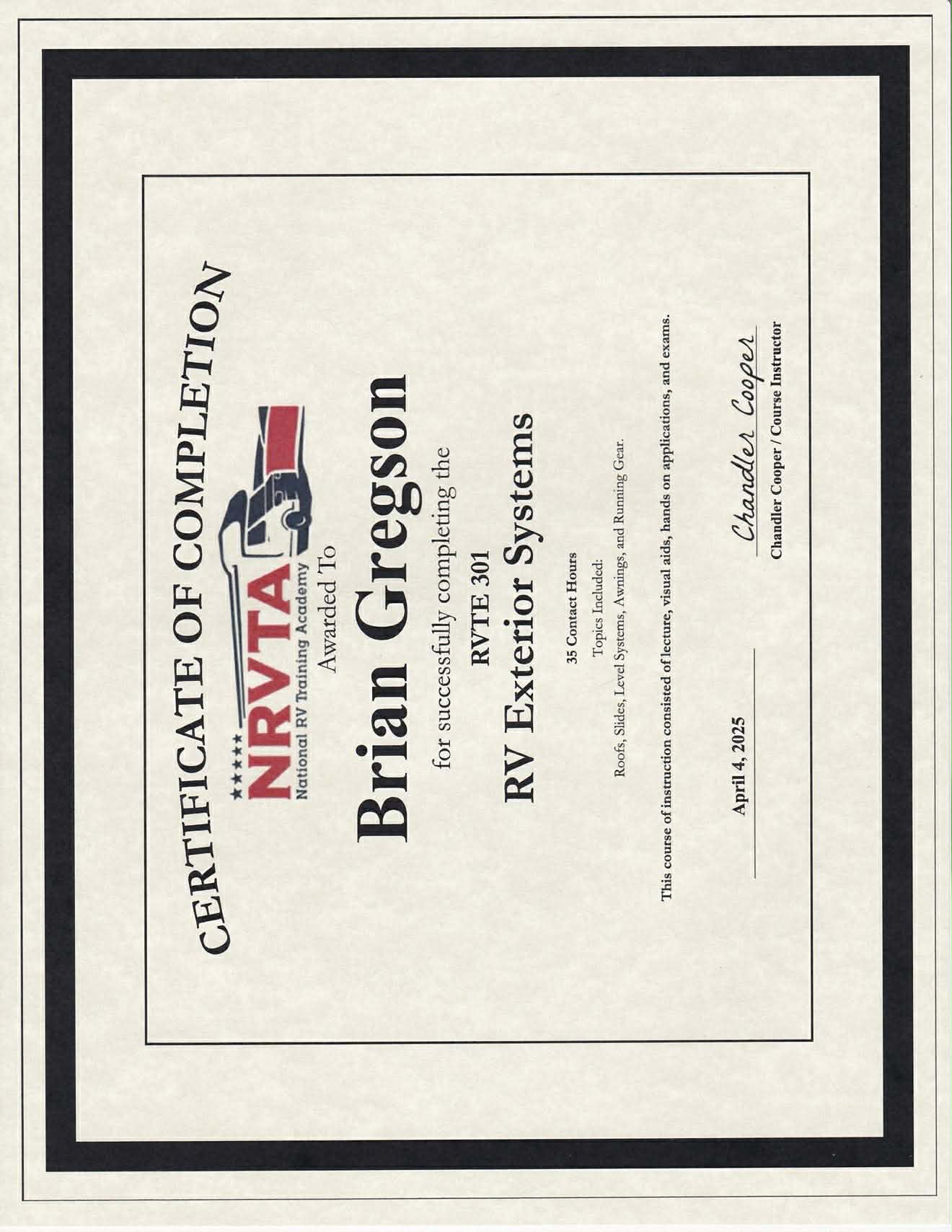 Exterior Systems Specialist - Brian Gregson