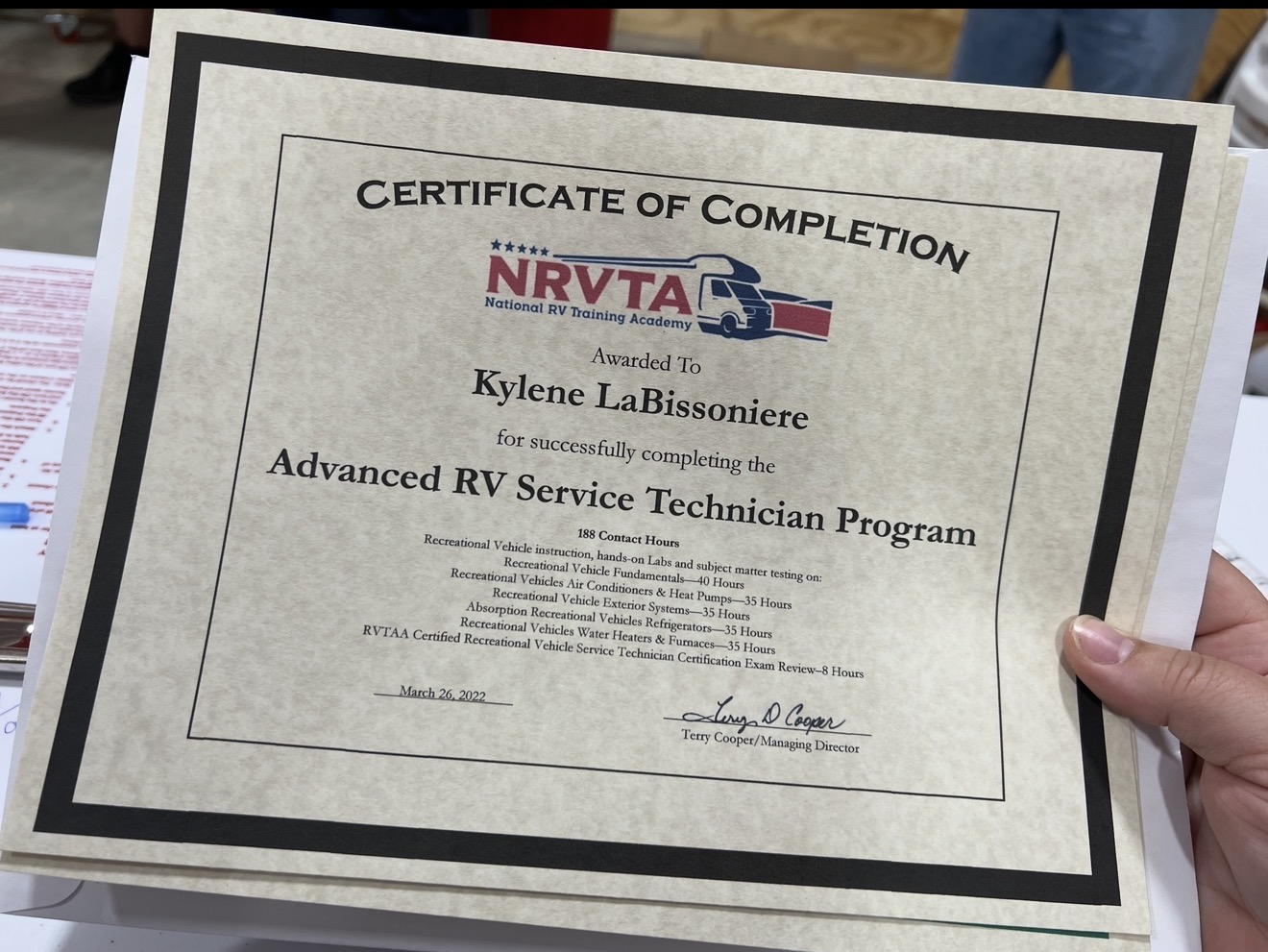 NRVTA certified