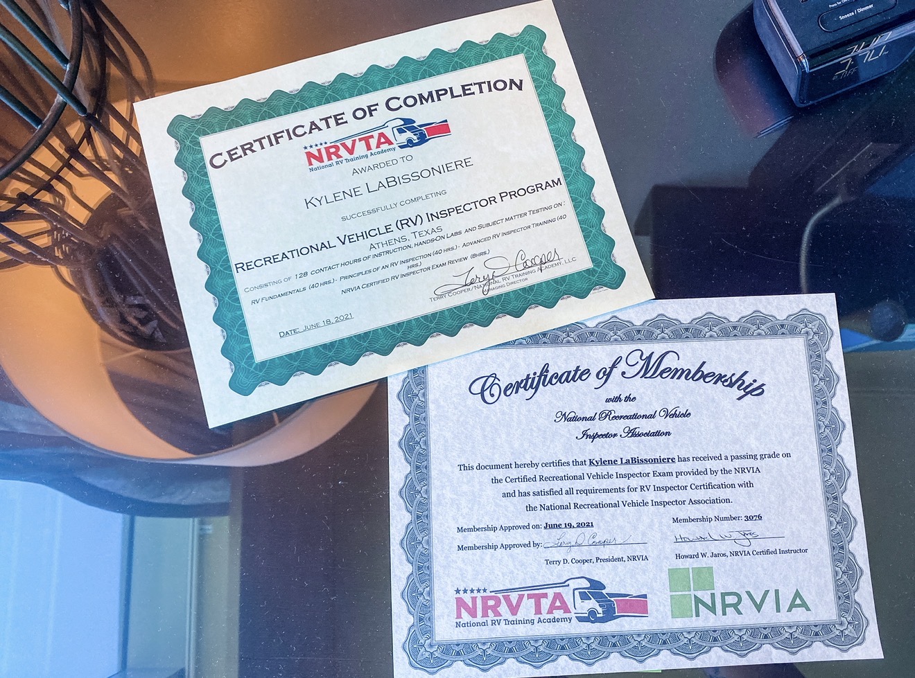 NRVTA certified